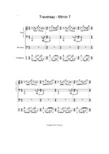 Traversay - Mirror 7 Klavier - und Schlagzeugnoten